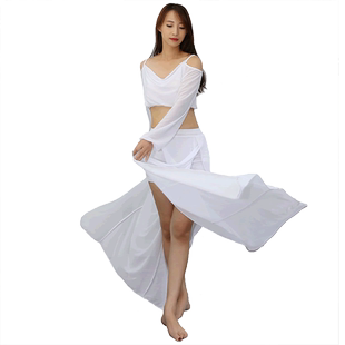 舞娘 肚皮舞练功服2026新款套装女性感秋冬裙子长袖初学者演出服