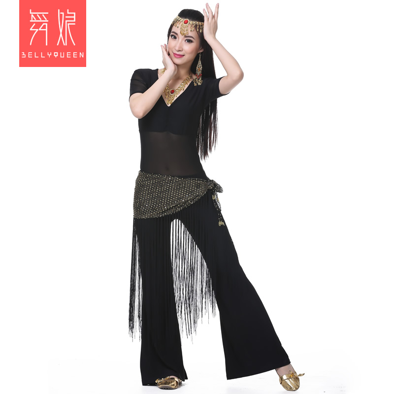 舞娘 肚皮舞套装 舞蹈服练功服服装练习服套装新款夏季短袖包邮