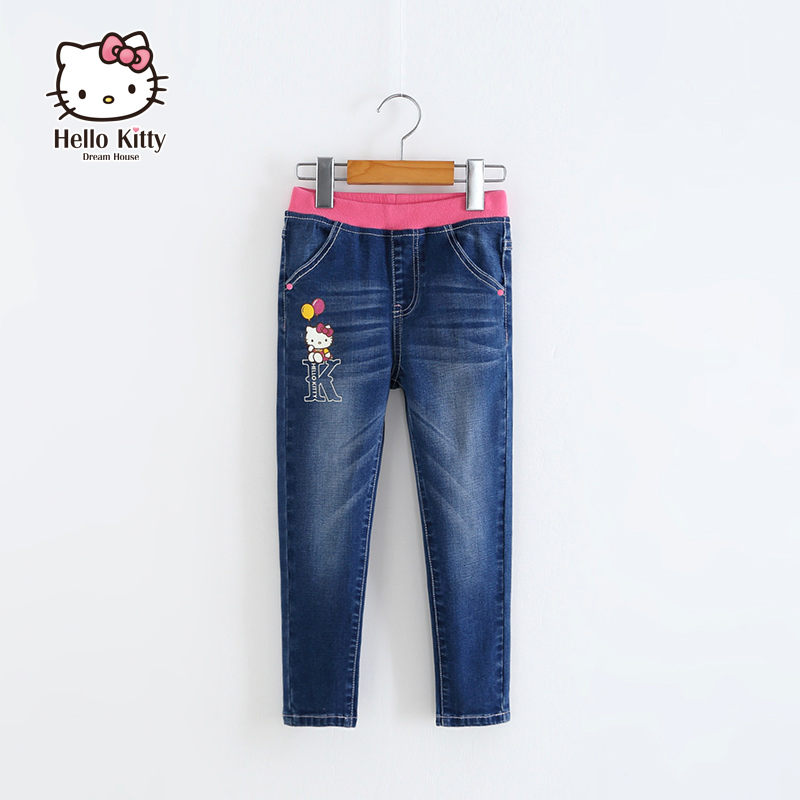 Pantalon fille HELLO KITTY K862171 en toile - Ref 2064032 Image 2