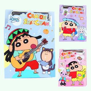 蜡笔小本子小新板夹笔记事本手账随身迷你可撕便携口袋手记单词本