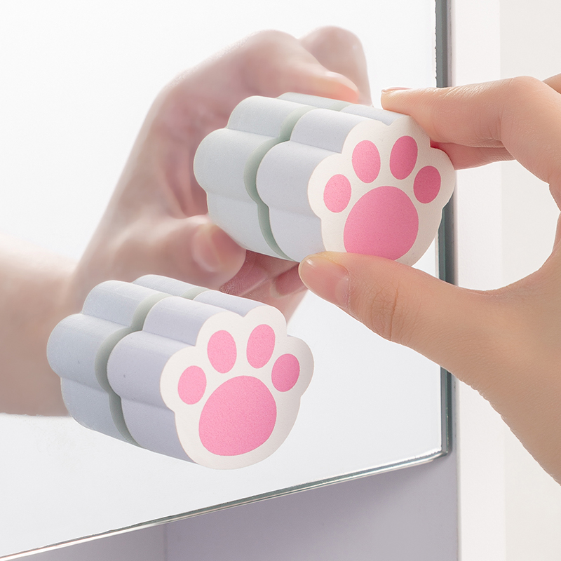 猫爪镜面擦除垢清洁海绵