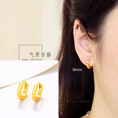 送戒指不掉色耳坠耳环黄金黄金女