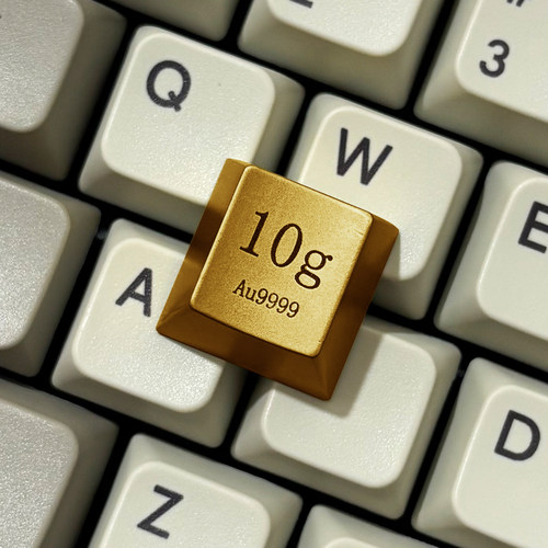 “10g金” 激光雕刻 电镀金属个性键帽R4客制化键盘锌铝合金定制