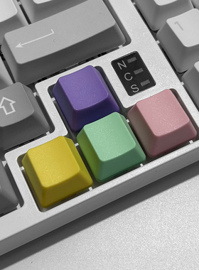 PBT个性OEM高度机械键盘键帽MX轴无刻R3 R2 R1 WASD彩色方向键diy