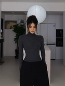 辣妹高领打底衫 2025新品 修身 显瘦气质内搭长袖 上衣