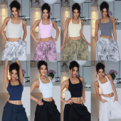 欧美风辣妹瑜伽背心高弹紧身透气U领美背显瘦运动