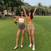 常规轻简约细吊带夏季 akiyo 修身 裙新款 旅游2023 studio欧美裤