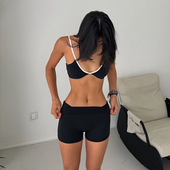 akiyo studio辣妹性感海边度假风吊带贝壳杯无钢圈外穿沙滩文胸