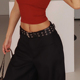 studio欧美风辣妹腰带女百搭装 饰皮带ins配西装 裤 akiyo 牛仔裤