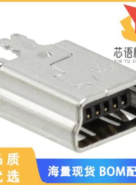 全新1734753-1原装(CONN RCPT USB2.0 MINI B VERT)正品