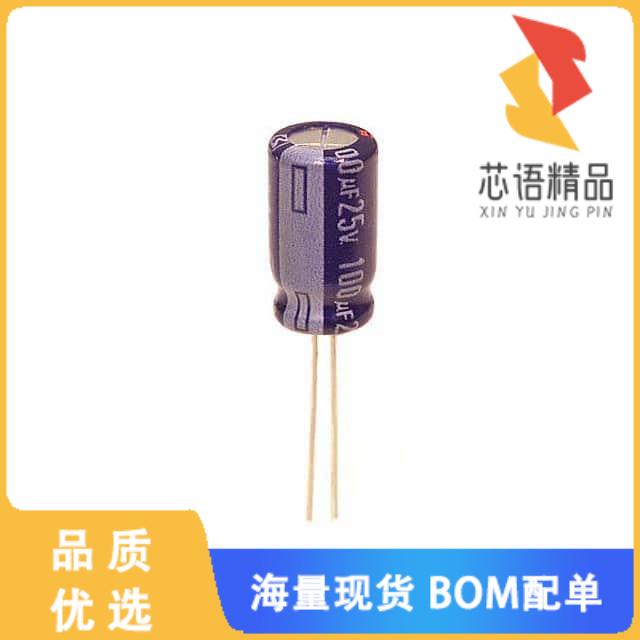 全新ECA-1EM101B原装(CAP ALUM 100UF 20% 25V RADIA