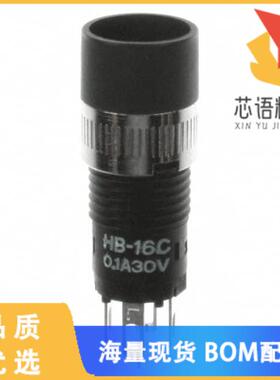 全新HB16CKW01-5C-CB原装(SWITCH PUSH SPDT 0.1A 30