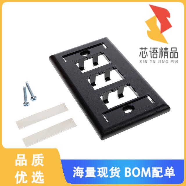 全新CFPL6BLY原装(FACEPLATE SNGL GANG 6PORT BLACK)正品