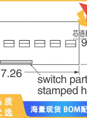 全新204-211STR原装(SWITCH SLIDE DIP DPST 50MA 24