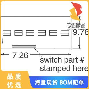 SLIDE SWITCH DIP DPST 全新204 50MA 211STR原装