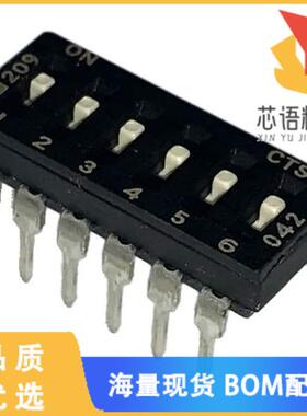 全新209-6LPS原装(SWITCH SLIDE DIP SPST 100MA 20V)正品