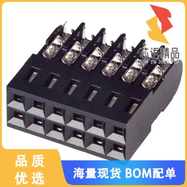 全新5-102694-4原装(CONN RCPT 12P IDC 22-26AWG GO