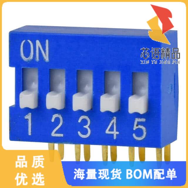 全新DS03-254-05BE原装(DIP SWITCH, SPST, 2.54 PIT