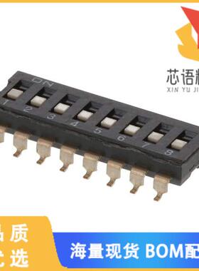 全新DS04-254-2-08BK-SMT原装(DIP SWITCH, SPST, 2.