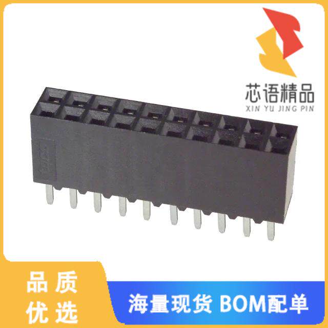 全新6-534206-0原装(CONN RCPT 20POS 0.1 GOLD PCB)正品