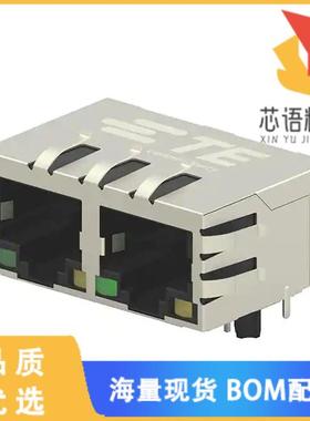 全新5-2301996-8原装(CONN JACK 2PORT 1000 BASE-T