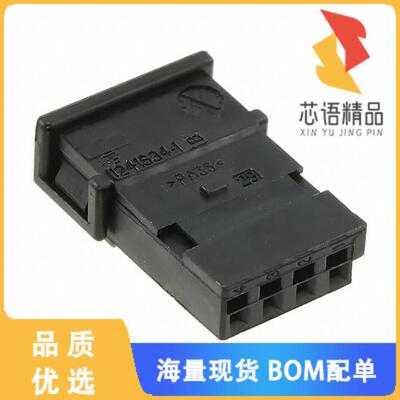 全新1241634-1原装(CONN RCPT HSNG 4POS .100 BLACK)正品