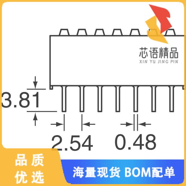 全新208-12原装(SWITCH SLIDE DIP SPST 50MA 24V)正品