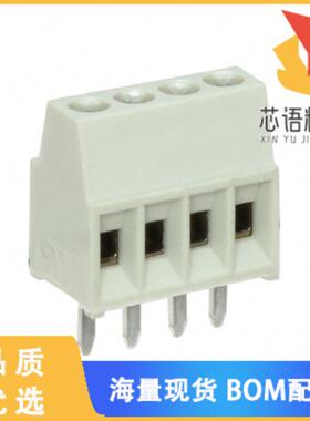 全新1546215-4原装(TERM BLK 4P SIDE ENT 2.54MM PC