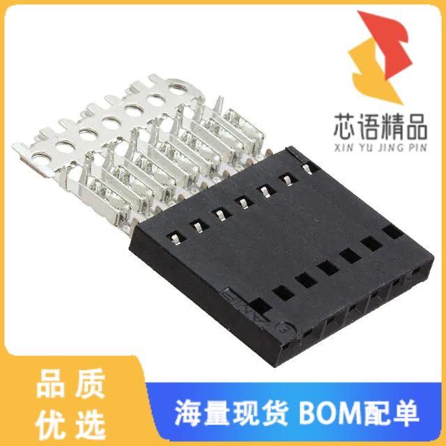 全新104439-6原装(CONN RCPT 7POS IDC 22-26AWG GOL