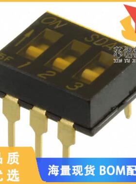 全新SDA03H0B原装(SWITCH SLIDE DIP SPST 25MA 24V)正品