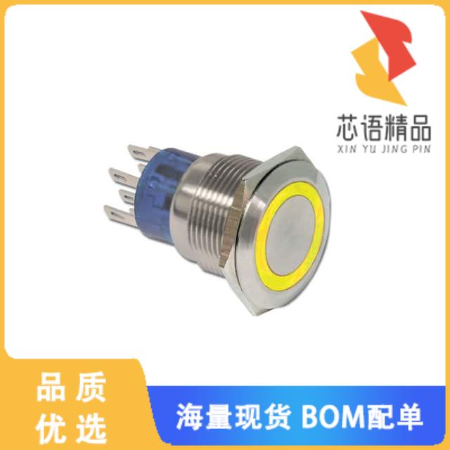 全新ULV7F2HSLL37L22原装(ANTI-VANDEL, 22 MM, DPDT