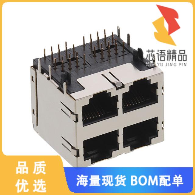 全新E5908-57A132-L原装(CONN MOD JACK R/A 8P8C SH