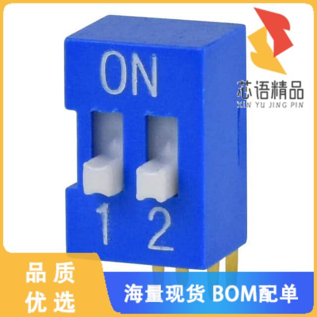 全新DS03-254-02BE原装(DIP SWITCH, SPST, 2.54 PIT