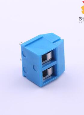 DB301R-5.0-2P-BU-S「5mm 排数:1 每排P数:2 弯针」