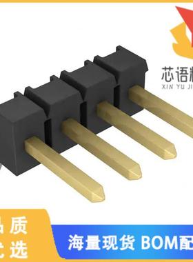 全新9-146305-0-04原装(CONN HEADER R/A 4POS 2.54M