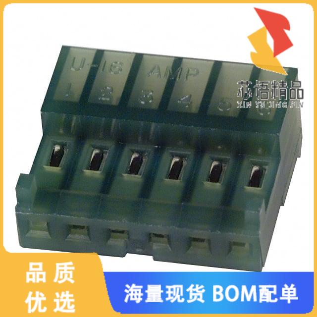 全新3-643816-6原装(CONN RCPT 6POS IDC 28AWG TIN)正品