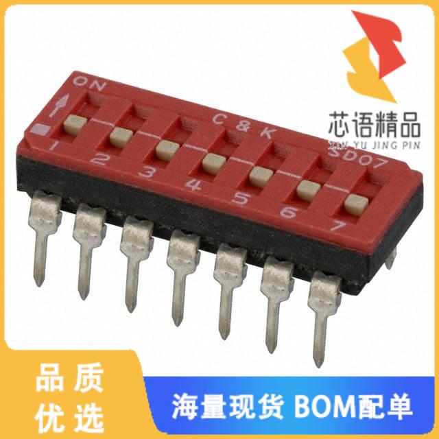 全新SD07H0B原装(SWITCH SLIDE DIP SPST 100MA 25V)正品