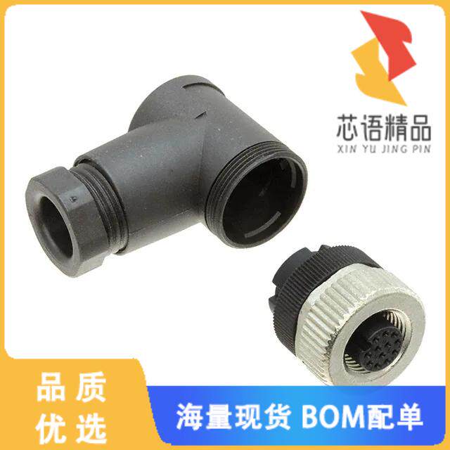 全新6-2271128-2原装(M12, FEMALE, A CODE, R/A, 12