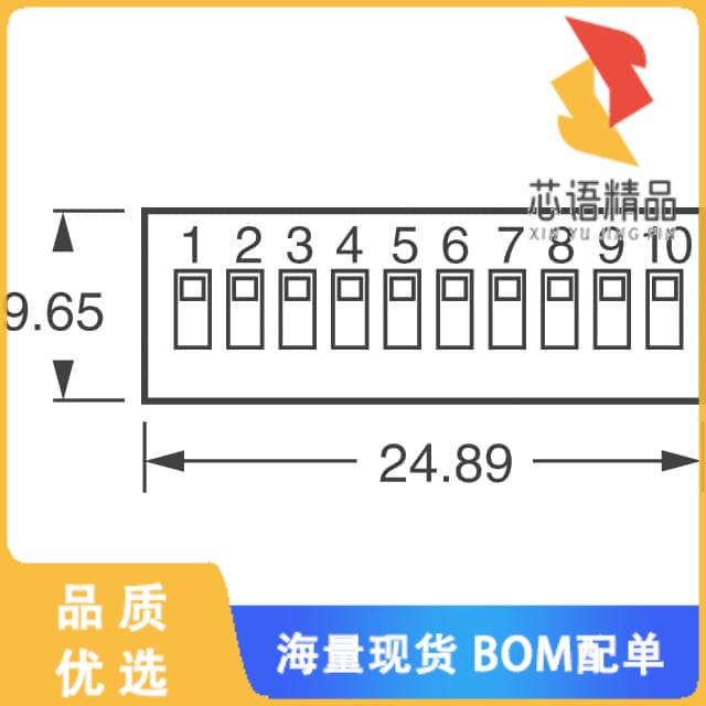 全新78B09ST原装(SWITCH SLIDE DIP SPST 150MA 30V)正品