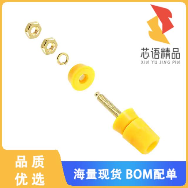 全新7024原装(CONN BIND POST HEX YELLOW)正品