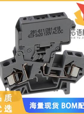 全新281-611/281-418原装(2-CONDUCTOR FUSE TERMINA