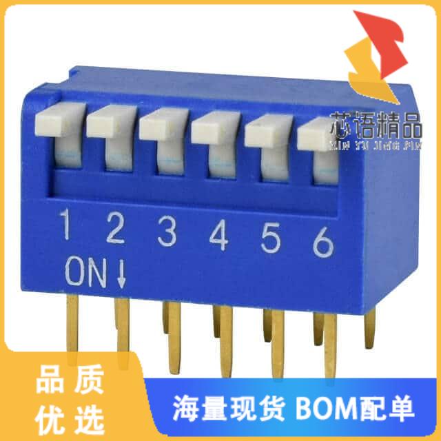 全新DS02C-254-2L-06BE原装(DIP SWITCH, SPST, 2.54