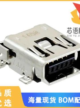 全新1734328-2原装(CONN RCPT USB2.0 MINI AB SMD R