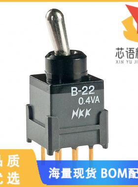 全新B22JP原装(SWITCH TOGGLE DPDT 0.4VA 28V)正品