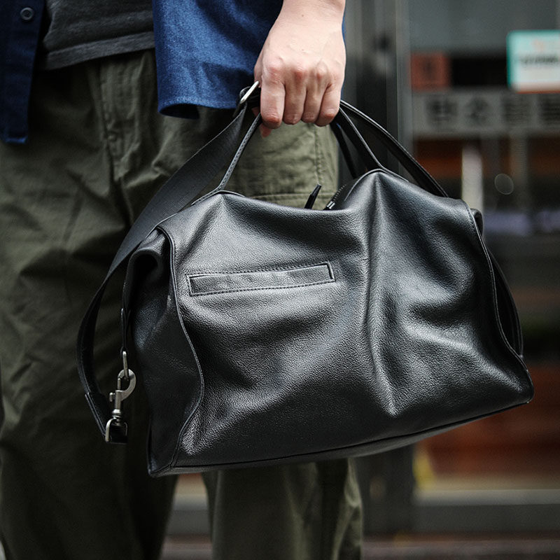 2025秋新款男士真皮手提旅行包大容量健身包牛皮单肩斜挎包户外潮