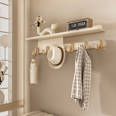 入户门后玄关置物架挂衣架墙上壁挂衣钩高级网红创意挂钩上墙打孔
