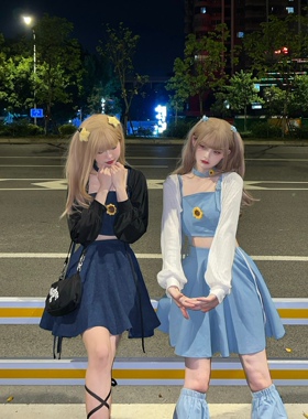 现货速发 | 甜辣牛仔裙丨星见Starsea设计感镂空牛仔裙22年新款夏