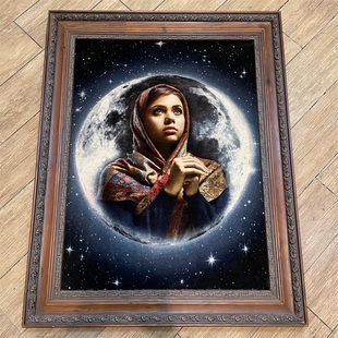 佛托丝波斯挂毯进口纯手工编织羊毛加丝人物祈祷高密度壁毯壁挂毯