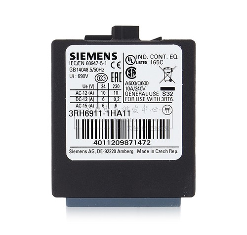 原装正品 西门子 配3RT接触器 辅助触头1开1闭触点 3RH6911-1HA11