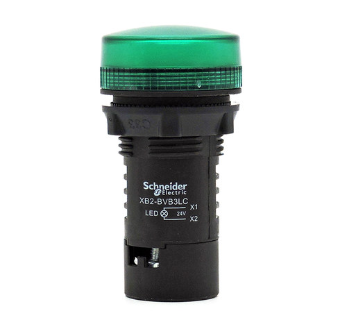 正品施耐德绿色信号灯XB2-BVB3LC XB2BVB3LC DC24V指示灯